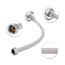 Engate Flexível Aço Inox Trançado 60 cm 1/2 Macho x Fêmea para Água Quente e Fria Engate Flexível Aço Inox Trançado 60 cm 1/2 Macho x Fêmea para Água Quente e Fria