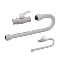 Engate Flexível C/Registro PVC 1/2 Branco 40 50 60cm Estrela Engate Flexível C/Registro PVC 1/2 Branco 40 50 60cm Estrela