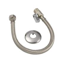 Engate Flexível com Registro Alavanca 1/2x40cm Aço Inox Japi 40cm