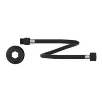 Engate Flexível de Pvc Censi com 60Cm Preto Fosco