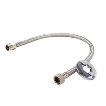 Engate Flexível Inox 40cm para Instalações Hidráulicas - DTOOLS