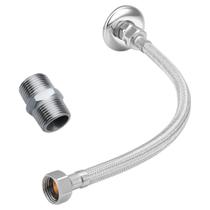 Engate Flexível Inox Femea X Femea Com Nipel Brazhu - 1/2 40cm