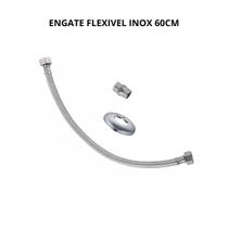 Engate Flexivel Inox Traçado 60 Cm Niple Solto - Brazhu Engate Flexivel Inox Traçado 60 Cm Niple Solto - Brazhu