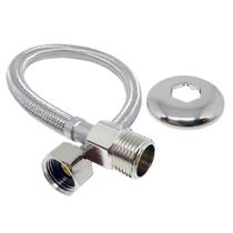 Engate flexivel inox trançado alta pressão 60 cm