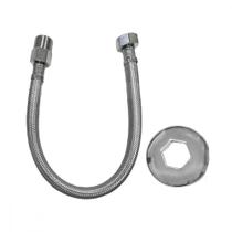 Engate Flexivel Malha Inox Alta Pressao Censi 40Cm - 7545