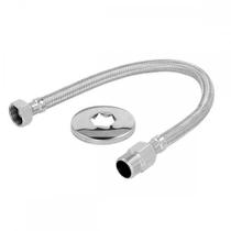Engate Flexivel Malha Inox Trancado Para Agua 30Cm Engate Flexivel Malha Inox Trancado Para Agua 30Cm
