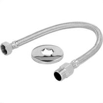 Engate Flexivel Malha Inox Trancado Para Agua 30Cm Engate Flexivel Malha Inox Trancado Para Agua 30Cm