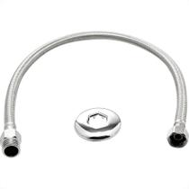 Engate Flexivel Metal Cromado Brazhu Malha Inox 40Cm 9002 Engate Flexivel Metal Cromado Brazhu Malha Inox 40Cm 9002