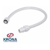 ENGATE FLEXIVEL PLASTICO BRANCO KRONA 50cm