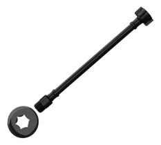 Engate Flexível Preto 1/2 X 40cm Água Fria Pvc Blukit Engate Flexível Preto 1/2 X 40cm Água Fria Pvc Blukit