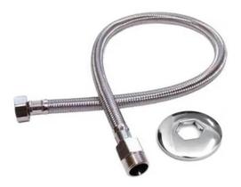 Engate Flexível Rabicho Inox Trançado 40Cm Macho X Fêmea 1/2