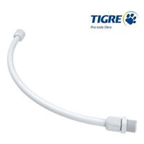 Engate Flexível Tigre 50cm 1/2 PVC Rabicho Branco com Niple