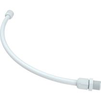 Engate Flexivel Tigre Branco Pvc 60Cm - Kit C/10 Pecas