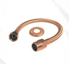 Engate Flexível Trancado Cromado - 60 Cm - Engate Flexível Trancado Cromado - 60 Cm -