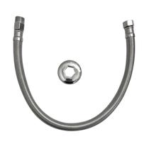 Engate Flexível Trancado Flvx Hidro Inox Fêmea-Fêmea 40cm