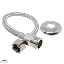 Engate Flexivel Trançado Inox Passagem Plena 100cm