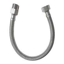 Engate Flexível Trançado Macho Fêmea Inox Flvx Hidro 30cm