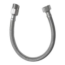 Engate Flexível Trançado Macho Fêmea Inox Flvx Hidro 30cm