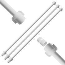 Engate Mangueira Flexível Descarga 100Cm X 1/2 Branco Kit 03