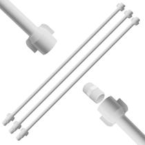 Engate Mangueira Flexível Para Descarga 100cm x 1/2" Branco Astra Kit 03 Un