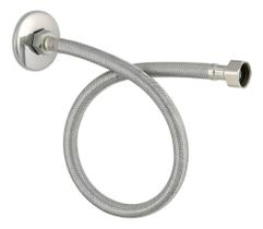 Engate Mangueira Flexível Trançada 40Cm Aço Inox Quente Fria