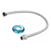 Engate Mangueira Flexível Trançado Aço Inox 30cm Quente Fria