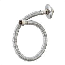 Engate Mangueira Flexível Trançado Aço Inox 60cm Quente Fria