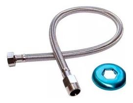 Engate Mangueira Flexível Trançado Inox Quente Fria 1/2x60cm Até 80C - Gtrês