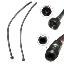 Engate Par Rabicho Monocomando Mangueira Flexivel Misturador Agua Quente Fria Pia Torneira Balcao Cozinha Banheiro