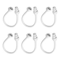 Engate Pvc Flexível Mangueira Descarga 40 Cm Branco 06 Un