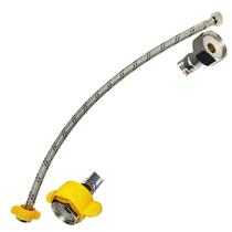 Engate Rabicho 60cm Mangueira Flexivel Conexao Femea Trançado Pia Torneira Cozinha Banheiro Lavabo Bide Lavanderia