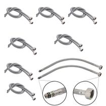 Engate Rabicho 80 cm Kit 8 Uni Par Mangueira Monocomando Misturador Flexivel Torneira Agua Fria Quente Banheiro Pia Cozinha Casa Engate Rabicho 80 cm Kit 8 Uni Par Mangueira Monocomando Misturador Flexivel Torneira Agua Fria Quente Banheiro Pia Cozinha Casa