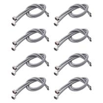 Engate Rabicho 80cm Kit 8 Unidades Agua Quente Fria Misturador Torneira Monocomando Pia Banheiro Cozinha Mangueira Flexivel Engate Rabicho 80cm Kit 8 Unidades Agua Quente Fria Misturador Torneira Monocomando Pia Banheiro Cozinha Mangueira Flexivel