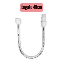 Engate Rabicho Flexível 1/2 PVC Mangueira Água Fria Lavatório ou Torneiras - 30cm, 40cm, 50cm e 60cm
