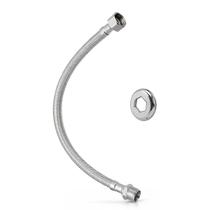 Engate Rabicho Flexível De Aço Inox 40cm 1/2 Macho E Fêmea