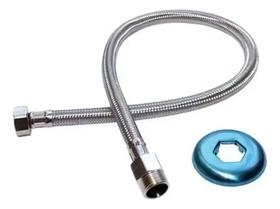 Engate Rabicho Mangueira Flexível Malha Trançado Metal 40Cm