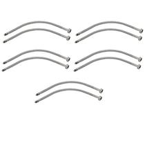 Engate Rabicho Par 80cm Kit 5 Unidades Torneira Monocomando Agua Quente Fria Misturador Mangueira Flexivel Banheiro Cozinha Pia Engate Rabicho Par 80cm Kit 5 Unidades Torneira Monocomando Agua Quente Fria Misturador Mangueira Flexivel Banheiro Cozinha Pia