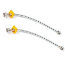 Engate Rabicho Par Mangueira Flexivel Conexao Femea Misturador Agua Quente Fria Pia Torneira Banheiro Lavabo Cozinha Monocomando