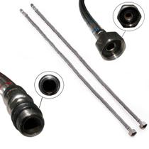 Engate Rabicho Par Mangueira Flexivel Monocomando Misturador Agua Quente Fria Pia Torneira Banheiro Cozinha Cuba Balcao