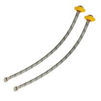 Engate Rabicho Par Mangueira Flexivel Trançado Conexao Femea Misturador Monocomando Agua Fria Quente Torneira Pia Banheiro Cozinha