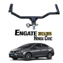 Engate Rabicho Reboque Reforçado Honda Civic 2012 A 2015