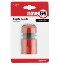 Engate Rápido 1/2 Para Mangueira C/ Passagem Livre Nove54