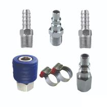 Engate Rápido 1/4 Conexões Para Mangueira Pneumática Engate Rápido 1/4 Conexões Para Mangueira Pneumática