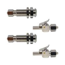 Engate Rápido 1/4 Fêmea C/ Válvula+ Macho S/ Válvula (Kit 2)