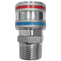 Engate Rapido 1/4" Macho C/ Rosca 1/2 ST10073M-12N - STEELS Engate Rapido 1/4" Macho C/ Rosca 1/2 ST10073M-12N - STEELS