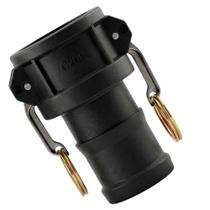 Engate Rápido Conexão Fêmea Espigão 2 Polegadas em Polipropileno Preto