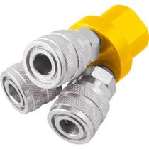 Engate Rápido de 1/4", Rosca Fêmea 1/4" Npt, Triplo, Vonder OstenVonder Engate Rápido de 1/4", Rosca Fêmea 1/4" Npt, Triplo, Vonder OstenVonder