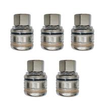 Engate Rápido De Ar 1/4 Femea Kit Com 5 Unidades Engate Rápido De Ar 1/4 Femea Kit Com 5 Unidades