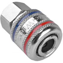 Engate Rápido de Ar P/ Compressor Rosca Fêmea Crômado 1/4''