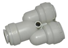 Engate Rapido Dmfit Y Entrada Tubo 3/8 Saída 2 Vias Tubo 3/8